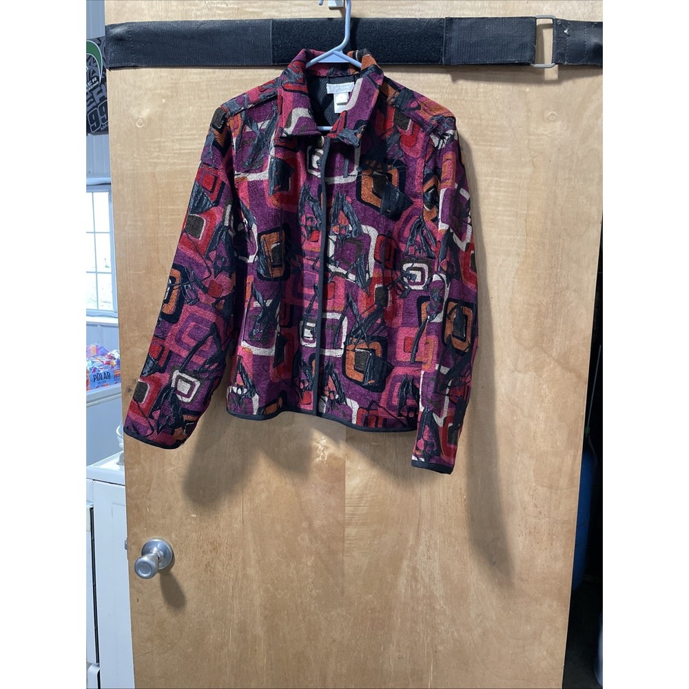 Christopher & Banks Abstract  Geometric Tapestry Print Jacket Women's‎ Medium